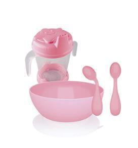 Kit Alimentação Baby Tritec - Rosa Menor preço em Kit Alimentação Baby Tritec - Rosa