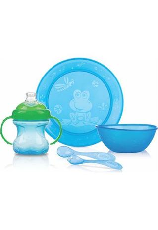 Kit Alimentação com 5 Peças Fun Feeding - Nuby - Nûby Menor preço em Kit Alimentação com 5 Peças Fun Feeding - Nuby - Nûby