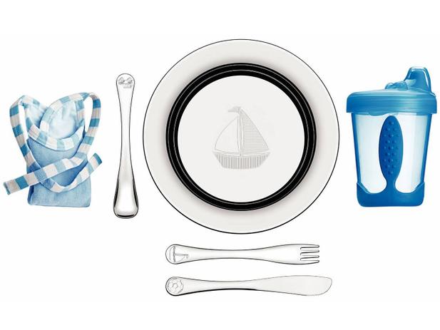 Kit Alimentação Infantil Inox 6 Peças - Tramontina Le Petit Menor preço em Kit Alimentação Infantil Inox 6 Peças - Tramontina Le Petit