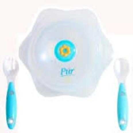 Kit Alimentação Prato E Talheres Azul Pur 5201 é boa?