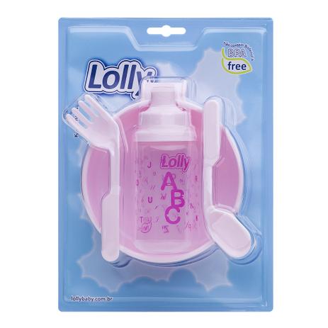 Kit Alimentação Tip 4 peças na cor rosa. Acompanha copo 150ml, prato com ventosa, colher e garfo - Lolly (Lolni) Menor preço em Kit Alimentação Tip 4 peças na cor rosa. Acompanha copo 150ml, prato com ventosa, colher e garfo - Lolly (Lolni)