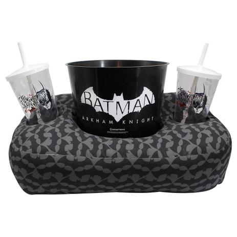 Kit almofada pipoca fibra batman arkham knight - Zc Menor preço em Kit almofada pipoca fibra batman arkham knight - Zc