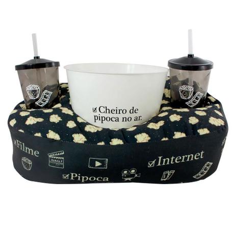 Kit Almofada Porta Pipoca Cinema - Zona criativa Menor preço em Kit Almofada Porta Pipoca Cinema - Zona criativa