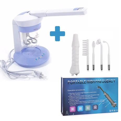 Kit Alta Frequência Portátil Bivolt + Vapor De Ozônio 220V Menor preço em Kit Alta Frequência Portátil Bivolt + Vapor De Ozônio 220V