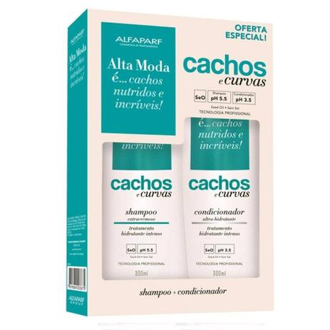 Kit Alta Moda Shampoo + Condicionador Cachos Menor preço em Kit Alta Moda Shampoo + Condicionador Cachos