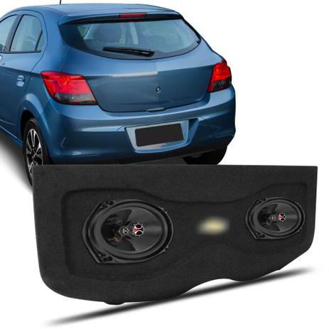 Kit Alto Falantes Foxer 6x9 Polegadas 100W RMS + Tampão Porta Malas Onix 2013 a 2019 Grafite Menor preço em Kit Alto Falantes Foxer 6x9 Polegadas 100W RMS + Tampão Porta Malas Onix 2013 a 2019 Grafite
