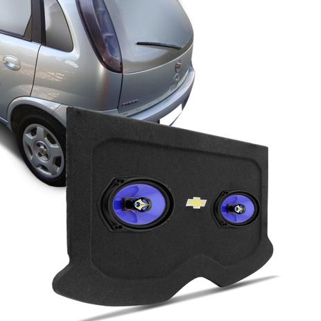 Kit Alto Falantes Shutt 6x9 Polegadas 140 RMS + Tampão Porta Malas Corsa Hatch 2002 a 2012 Grafite Menor preço em Kit Alto Falantes Shutt 6x9 Polegadas 140 RMS + Tampão Porta Malas Corsa Hatch 2002 a 2012 Grafite