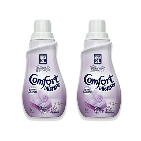 Kit Amaciante Comfort Concentrado Puro Relax 500ml 50 na 2ª unidade Menor preço em Kit Amaciante Comfort Concentrado Puro Relax 500ml 50 na 2ª unidade