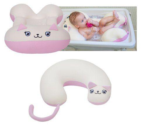 Kit Amamentação Gatinha e Almofada Para Banho - Baby Pil Menor preço em Kit Amamentação Gatinha e Almofada Para Banho - Baby Pil