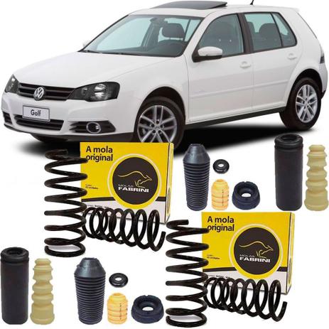 Kit amortecedor + par mola suspensao dianteira e traseira - golf 2001 a 2008 - kit01026 - FABRINI Menor preço em Kit amortecedor + par mola suspensao dianteira e traseira - golf 2001 a 2008 - kit01026 - FABRINI