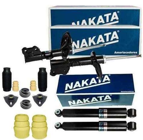 Kit amortecedores dianteiro e traseiro nakata kia cerato 2008 2009 2010 2011 2012 + kits batente coxim completo Menor preço em Kit amortecedores dianteiro e traseiro nakata kia cerato 2008 2009 2010 2011 2012 + kits batente coxim completo