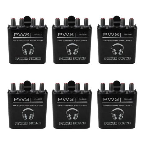 KIT Amplificador de Fone de Ouvido PH-2000 2W 2 Canais PWS (6 UND) Menor preço em KIT Amplificador de Fone de Ouvido PH-2000 2W 2 Canais PWS (6 UND)