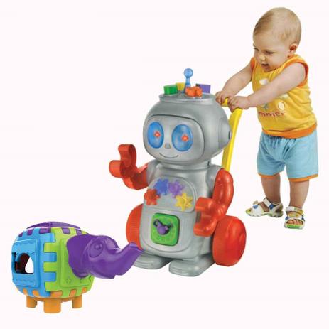 Kit Andador Robô Vermelho 1016 Cubo Didático Elefante 1088 - Magic Toys Menor preço em Kit Andador Robô Vermelho 1016 Cubo Didático Elefante 1088 - Magic Toys