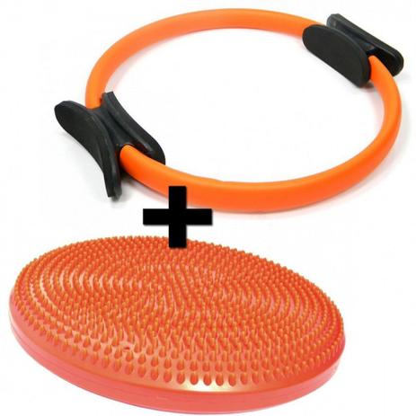 Kit Anel de Pilates + Disco Inflavel Equilibrio Cushion Disc Liveup Menor preço em Kit Anel de Pilates + Disco Inflavel Equilibrio Cushion Disc Liveup