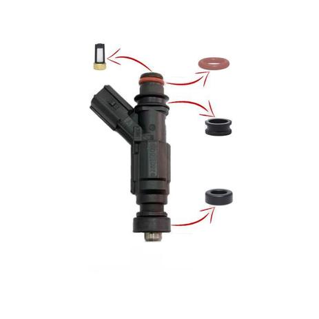Kit anel filtro bico injetor corolla 1.6 1.8 16v gasolina 232500d030, 0280156019, 232090d030 - DS Menor preço em Kit anel filtro bico injetor corolla 1.6 1.8 16v gasolina 232500d030, 0280156019, 232090d030 - DS