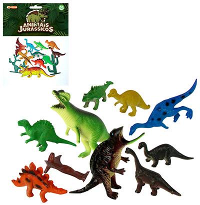 Kit animal dinossauro de pvc jurassicos pequeno com 10 pecas sortidas código - Mielle Menor preço em Kit animal dinossauro de pvc jurassicos pequeno com 10 pecas sortidas código - Mielle