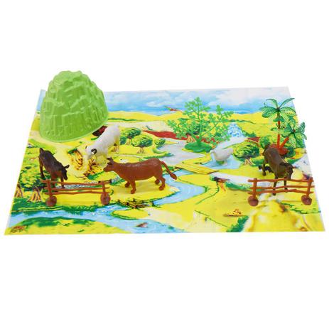 Kit Animal World - Animais da Fazenda - Buba Menor preço em Kit Animal World - Animais da Fazenda - Buba