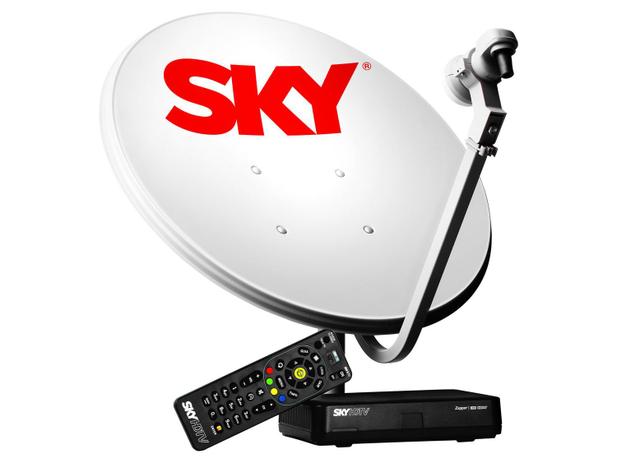 kit Antena e Receptor Flex Pré-pago - Sky
