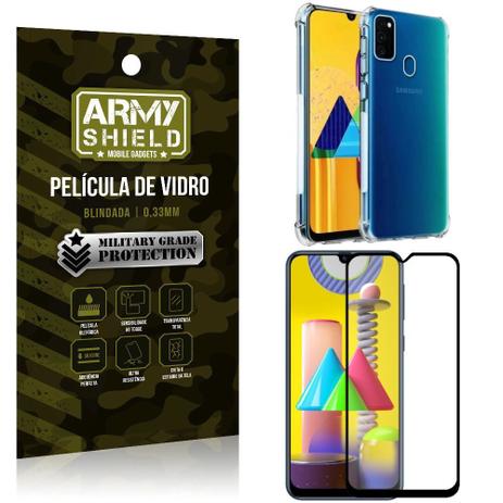 Kit Anti Impacto Galaxy M31 Capinha Anti Impacto + Película de Vidro 3D -  Armyshield - Kit Capinha e Película para Celular - Magazine Luiza