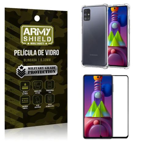 Kit Anti Impacto Galaxy M51 Capinha Anti Impacto + Película de Vidro 3D -  Armyshield - Kit Capinha e Película para Celular - Magazine Luiza