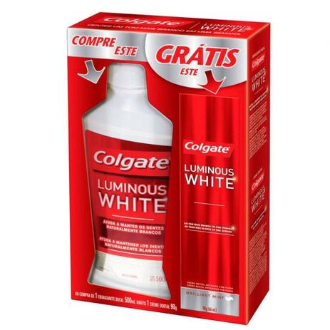 Kit Antisseptico Bucal Colgate 250ml+Creme Dental Whitening é boa?