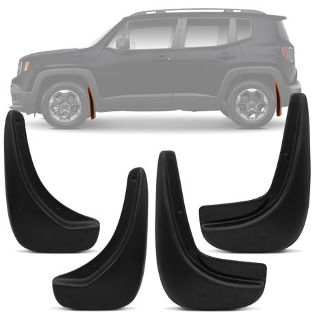 Kit Apara Barro Lameira Protetor Jeep Renegade 2015 2016 2017 2018 Preto 4 Peças - Metalplast é boa?