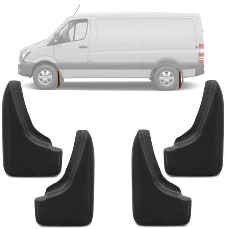 Kit Apara Barro Lameira Protetor Sprinter 1998 A 2017 Preto 4 Peças - Metalplast é ruim? Kit Apara Barro Lameira Protetor Sprinter 1998 A 2017 Preto 4 Peças - Metalplast é boa?