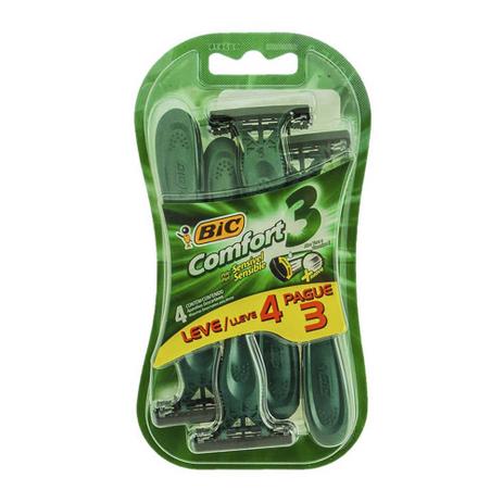 Kit Aparelho de Barbear Bic Comfort 3 Pele Sensível 4 Unidades é boa?