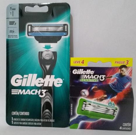 Kit aparelho Mach3 mais carga - Gillette é boa?
