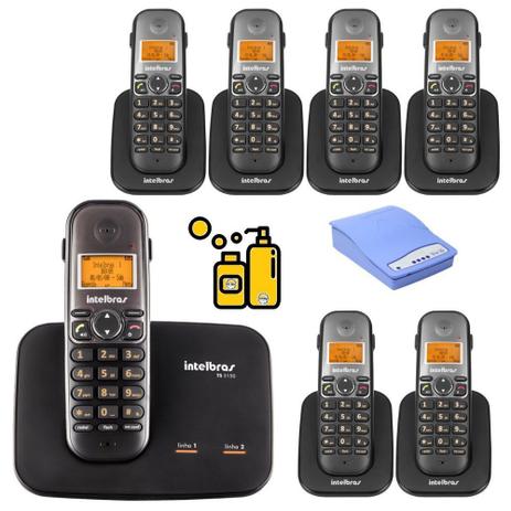 Kit Aparelho Telefone 2 Linhas Com 6 Ramal Bina Entrada Chip - Intelbras Menor preço em Kit Aparelho Telefone 2 Linhas Com 6 Ramal Bina Entrada Chip - Intelbras
