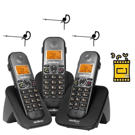Kit Aparelho Telefone 2 ramais TS 5123 Bina 3 Fone Intelbras Menor preço em Kit Aparelho Telefone 2 ramais TS 5123 Bina 3 Fone Intelbras