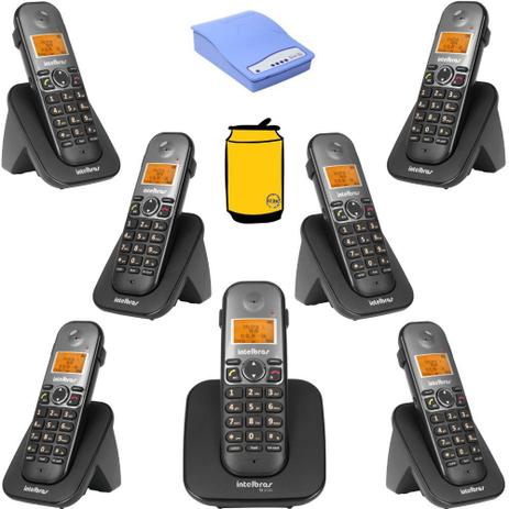 Kit Aparelho Telefone Fixo Bina com 6 ramal e entrada chip - Intelbras Menor preço em Kit Aparelho Telefone Fixo Bina com 6 ramal e entrada chip - Intelbras