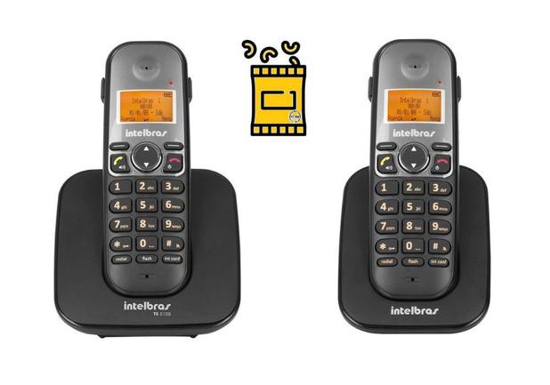 Kit Aparelho Telefone Fixo sem fio TS 5120 Com Ramal e Bina - Intelbras Menor preço em Kit Aparelho Telefone Fixo sem fio TS 5120 Com Ramal e Bina - Intelbras