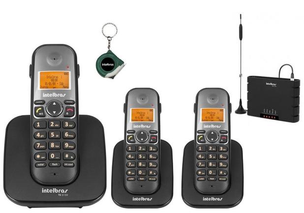 Kit Aparelho Telefone TS 5120 + 2 Ramal e entrada para chip - Intelbras Menor preço em Kit Aparelho Telefone TS 5120 + 2 Ramal e entrada para chip - Intelbras