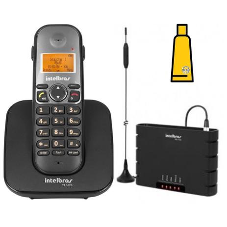 Kit Aparelho Telefone TS 5120 Bina Intelbras entrada chip Menor preço em Kit Aparelho Telefone TS 5120 Bina Intelbras entrada chip