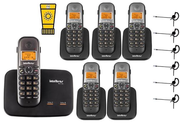 Kit Aparelho Telefone TS 5150 Bina 2 Linhas 5 Ramal Headset - Intelbras Menor preço em Kit Aparelho Telefone TS 5150 Bina 2 Linhas 5 Ramal Headset - Intelbras
