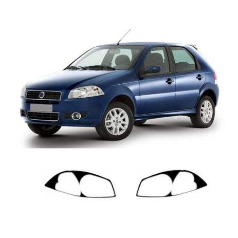 Kit Aplique Adesivo Máscara Negra Farol Palio Siena Strada G4 Fiat - Decal line Menor preço em Kit Aplique Adesivo Máscara Negra Farol Palio Siena Strada G4 Fiat - Decal line