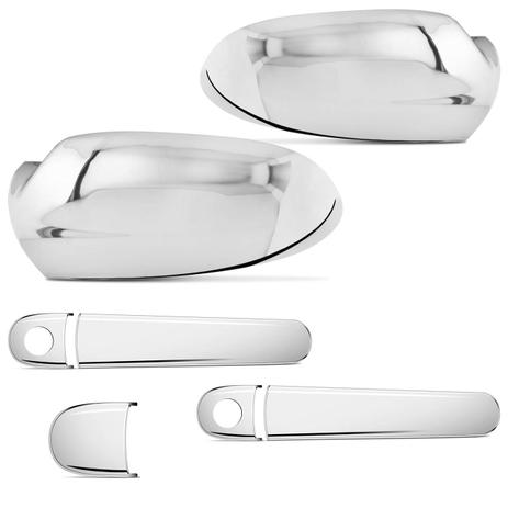 Kit Aplique Cromado Fox 2003 a 2009 + Maçanetas + Retrovisor 2 Portas - Prime Menor preço em Kit Aplique Cromado Fox 2003 a 2009 + Maçanetas + Retrovisor 2 Portas - Prime