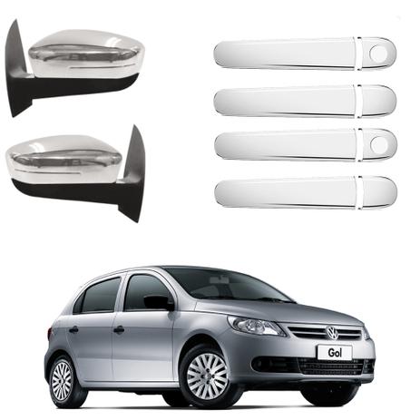 Kit Aplique Cromado Gol G5 2008 A 2012 Maçaneta Retrovisor - Shekparts Menor preço em Kit Aplique Cromado Gol G5 2008 A 2012 Maçaneta Retrovisor - Shekparts