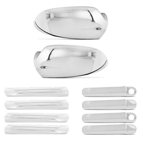 Kit Aplique Cromado Maçaneta e Retrovisor Fox 03 a 09 4 Portas + Friso Grade Frontal - Prime Menor preço em Kit Aplique Cromado Maçaneta e Retrovisor Fox 03 a 09 4 Portas + Friso Grade Frontal - Prime