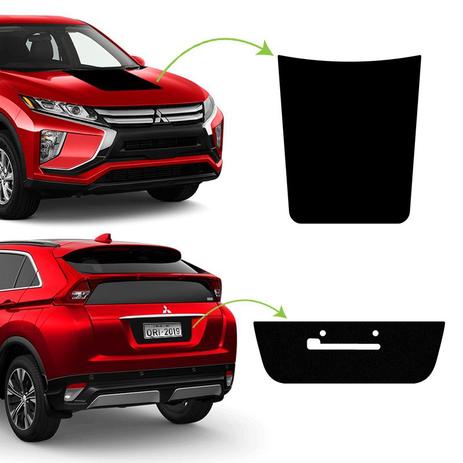Kit Aplique Do Capô Eclipse Cross + Adesivo Fundo De Placa - Sportinox Menor preço em Kit Aplique Do Capô Eclipse Cross + Adesivo Fundo De Placa - Sportinox