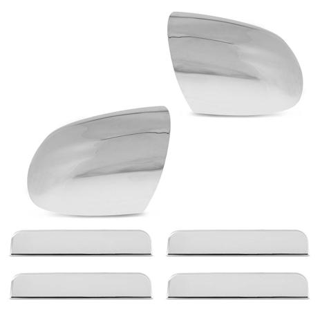 Kit Aplique Maçaneta e Retrovisor Cromado Chevrolet Corsa 1994 a 2001 4 Portas - Prime Menor preço em Kit Aplique Maçaneta e Retrovisor Cromado Chevrolet Corsa 1994 a 2001 4 Portas - Prime