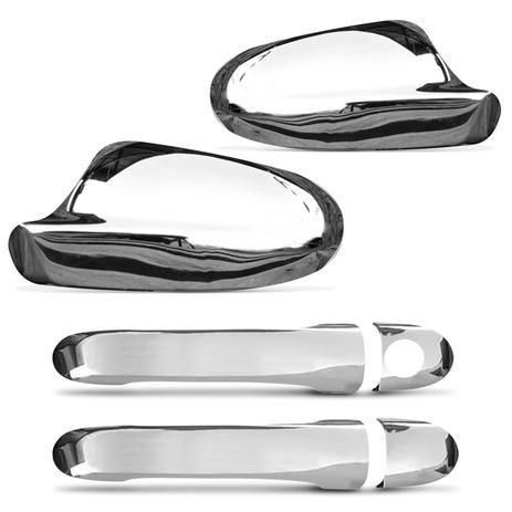 Kit Apliques de Maçaneta Cromada Palio Siena Strada G3 2 Portas + Apliques de Retrovisor Cromado - Prime Menor preço em Kit Apliques de Maçaneta Cromada Palio Siena Strada G3 2 Portas + Apliques de Retrovisor Cromado - Prime