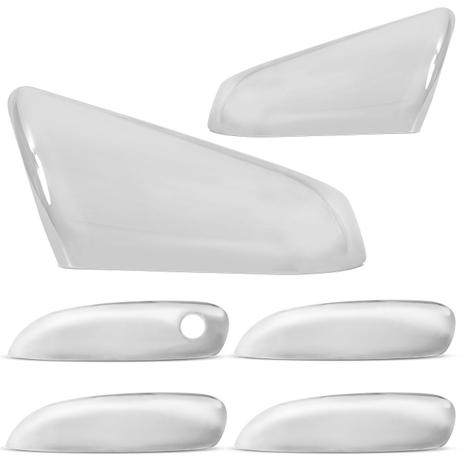 Kit Apliques Maçaneta + Retrovisor Onix 13 a 19 Cromado - Shekparts Menor preço em Kit Apliques Maçaneta + Retrovisor Onix 13 a 19 Cromado - Shekparts