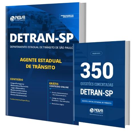 Kit Apostila Agente Estadual de Trânsito + Livro de Questões DETRAN-SP 2019 - Nova é boa?