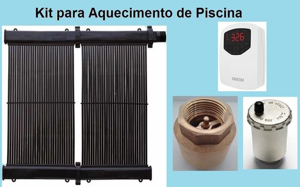 Kit Aquecimento Solar Piscina Até 12m² S/ Capa - Unisol aquecedores Menor preço em Kit Aquecimento Solar Piscina Até 12m² S/ Capa - Unisol aquecedores