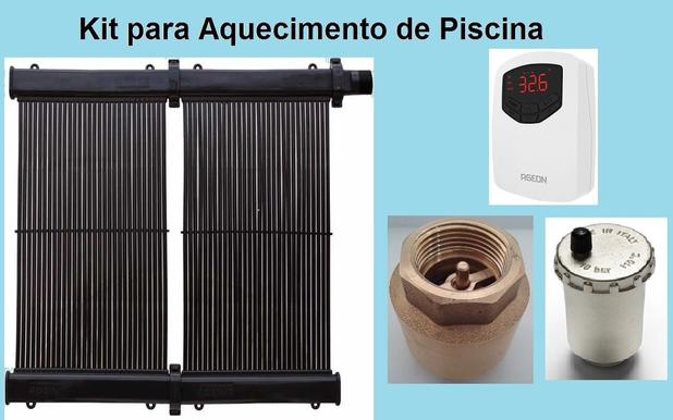 Kit Aquecimento Solar Piscina Até 18m² S/ Capa - Unisol aquecedores Menor preço em Kit Aquecimento Solar Piscina Até 18m² S/ Capa - Unisol aquecedores