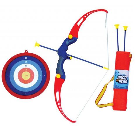 Kit Arco E Flecha Infantil C/ Aljava + 3 Flechas+ Alvo - Bel - Bel fix Menor preço em Kit Arco E Flecha Infantil C/ Aljava + 3 Flechas+ Alvo - Bel - Bel fix