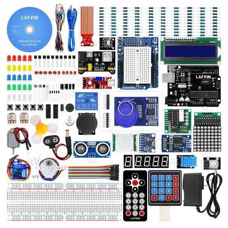 Kit Arduino Uno Avançado C/ Caixa Organizadora - Lafvin Menor preço em Kit Arduino Uno Avançado C/ Caixa Organizadora - Lafvin