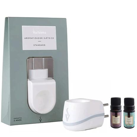 Kit Aromatizador Elétrico Plástico Essências Via Aroma Baby E Lavanda Menor preço em Kit Aromatizador Elétrico Plástico Essências Via Aroma Baby E Lavanda